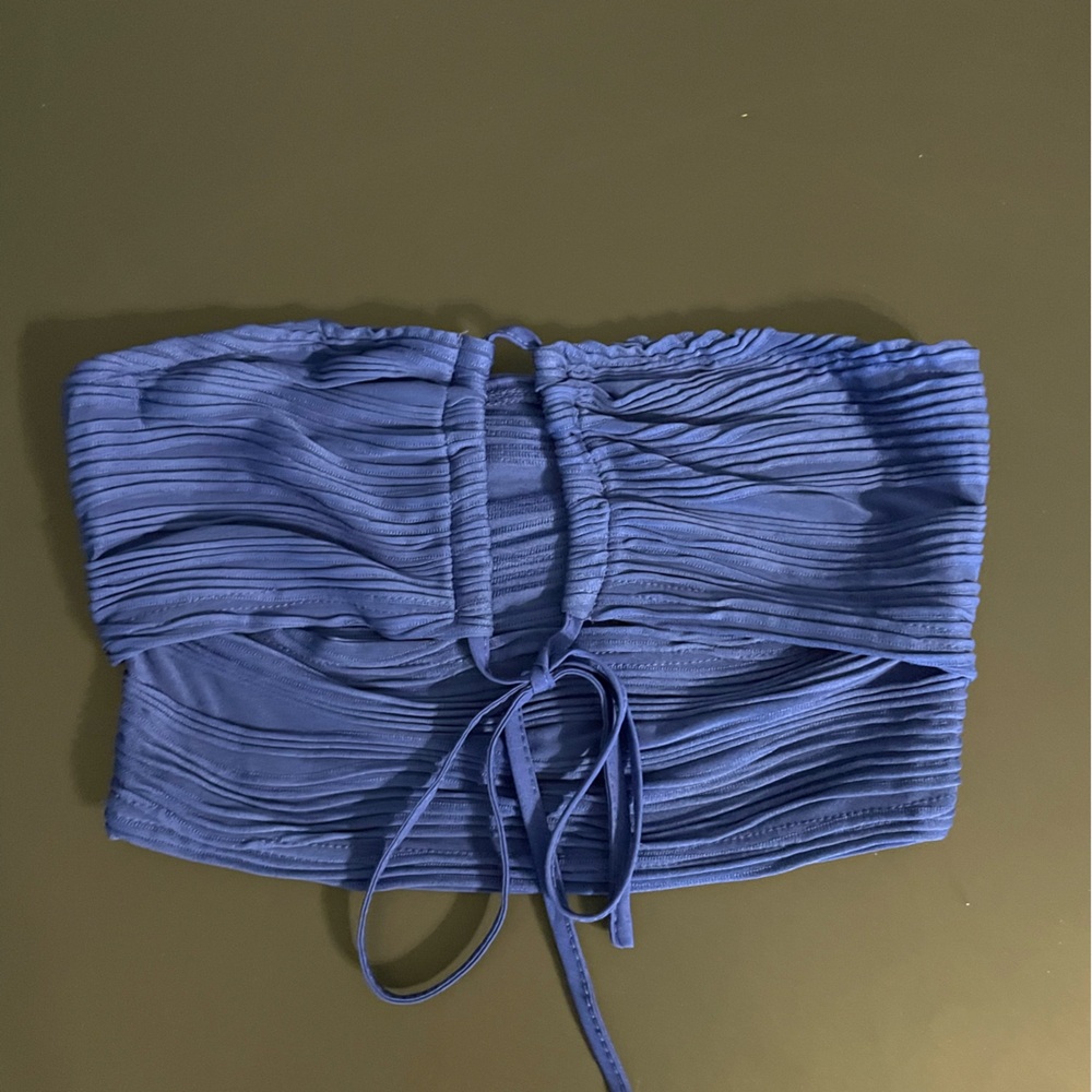 SHEIN- Blue tube top- never worn